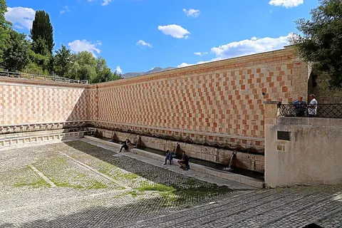 The Fountain of the 99 Spouts in L'Aquila