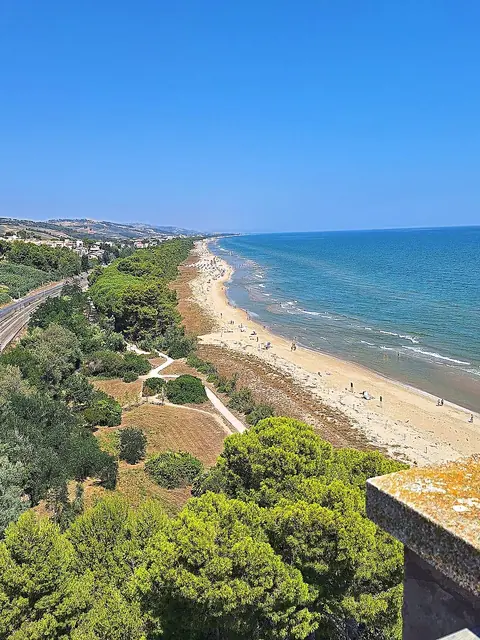 The coast seen from the Cerrano Tower