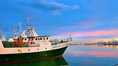 Fishing boats in San Benedetto harbour