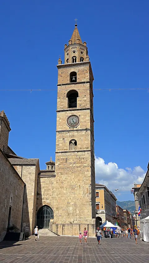 The bell tower of Teramo Cathedral